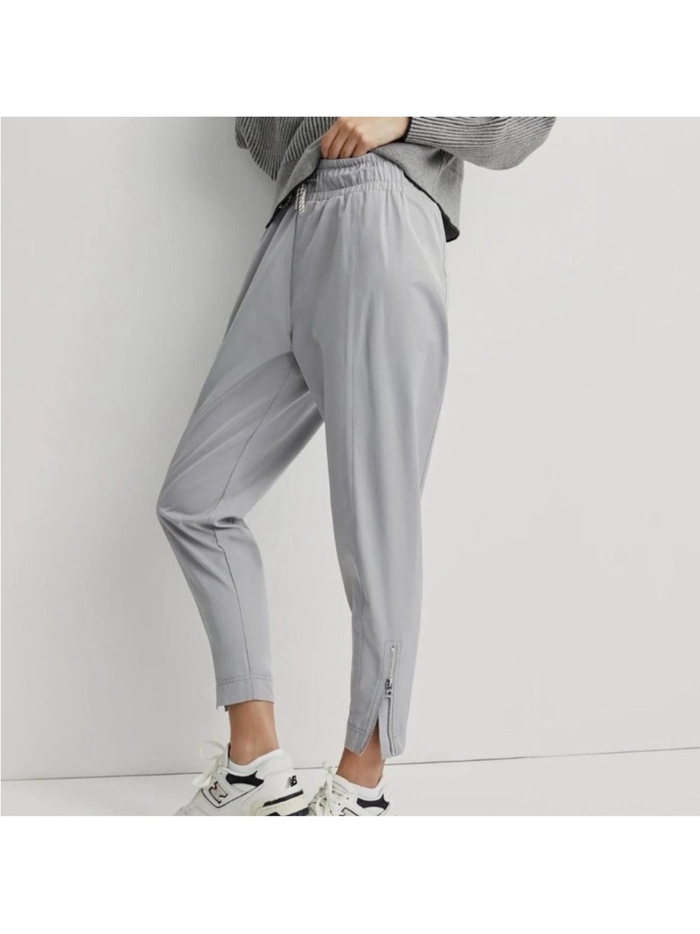 Varley Light Gray Track Eastwood Cargo Pant